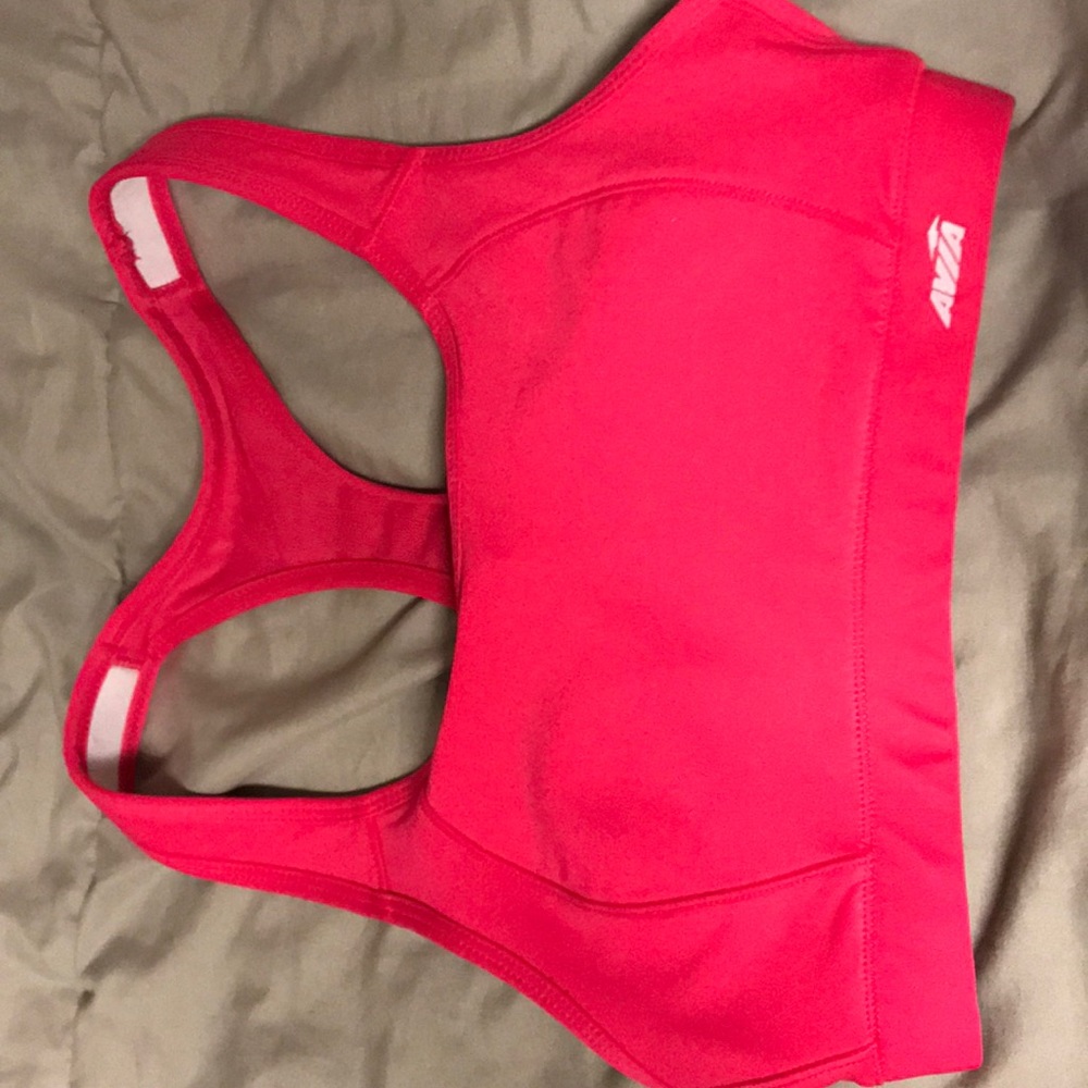 Pink sports bra